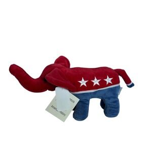 NEW Smithsonian Institution Elephant Plush Small Red Blue Star GOP Political